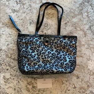 Coach purse black and silver